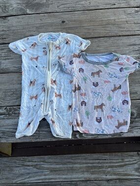 Little One Shop/Milkberry onesie and t-shirt 12-18M & 18M bundle